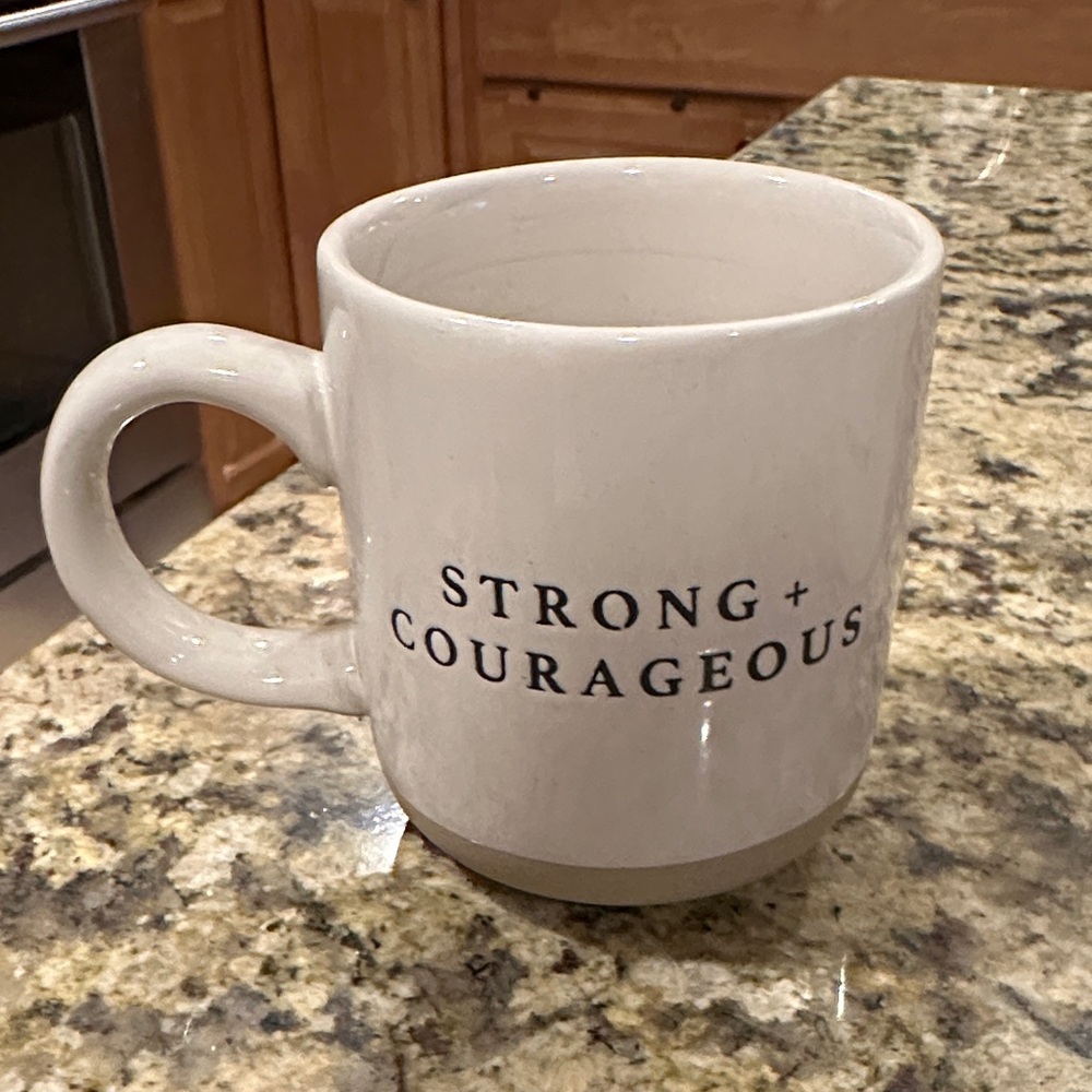 Inspirational White Mug with Bold Text